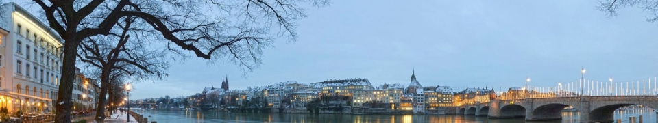 Stimmungsvolles Basel am Rhein